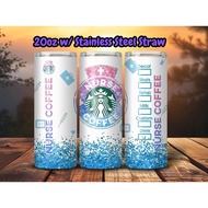 Nurse Tumbler, 20oz Stainless Steel, Profession Tumbler