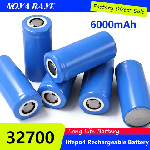 2026 100% Original 32700 6000mAh 3.2V lifepo4 Rechargeable Battery Professional Lithium Iron Phospha