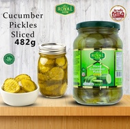 Royal Arm Cucumber Pickle/Pickle/Cucumber Pickle/ whole/sliced/Jeruk Mentimun/Halal/Food /482g/680gm