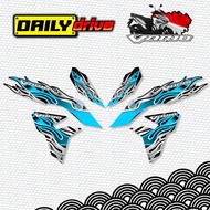 Honda Click V3 Indo Fire Inspired Decal Sticker