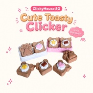 SG Seller | Cute Toasty Clicker Keychain | Kawaii Bread Fidget Clicker |  Keychain