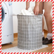 日本熱銷 - 可摺疊衣物收納籃污衣籃-灰色格仔 洗衫 洗衣機 廁所 洗手間用品