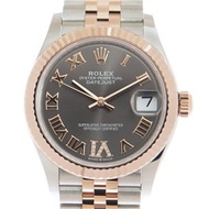 （現貨）全新 26年DATE ROLEX 勞力士 恒動日誌型 278271 DATEJUST 鑲鑽石板灰色錶面 鑲鑽特大VI羅馬數字 SLATE GREY SET WITH DIAMONDS 2782