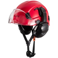 LOEBUCK 30 เดซิเบลลดเสียงรบกวน Earmuff หมวกนิรภัยแบบอเมริกัน หมวกนิรภัย