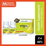 Bio-Life Vita D3 1000 IU Tablet 2x60's