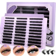 New 290/300Pcs 5D Fluffy Thick Eyelash Clusters D/DD Wispy Individual Lashes 60D-120D Mix Eyelash Ex