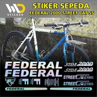 FEDERAL 2000 STREET CAT CUTTING BIKE STICKER