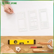 [Wishshopelxn] 3Pcs Journal Stencil Drafting Tool Tasks to Do Lists Crafting Tool Goals