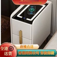A53012免安裝/智能床頭櫃 床邊櫃 抽屜櫃 小櫃子 無線充電床邊櫃 皮質床頭櫃 包送貨