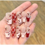 76 Nailbox designs, cute red and white colors