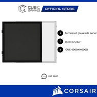 Corsair iCUE 4000X/4000D/4000D/5000X/5000D Airflow Tempered Glass Panel (Black/Clear)