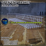 28 INCHES OPEN END WIRE MESH BASKET ORGANIZER (X-LARGE) - BIG WIRE!!! - 1 to 3 pcs QUANTITY VARIANTS - PLANT RACK ORGANIZER - BOOK SHELF ORGANIZER - KITCHEN ORGANIZER RACK - BASKET ORGANIZER RACK
