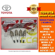 100% ORGINAL TOYOTA SPARK PLUG VIOS NCP ALTIS 1.6 /1.8 ZZE122/142 WISH 1.8 ZNE10 CAMRY 2.0 ACV30 /40