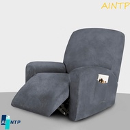 AINTP Recliner Chair Covers, Stretchy Velvet Couch Slipcovers, Thick Stay in Place 1 Seater Form Fit