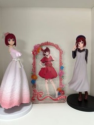 有馬加奈figure立牌set 我推的孩子 Kana Gigo大立牌 婚紗figure 私服裝figure 無盒 全夾自日本gigo namco taito station