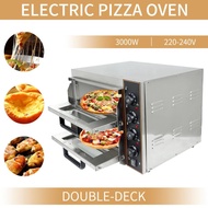 ✌2 x 16” Electric Baking oven Pizza oven machine Pizza Baking machine Commercial Double layer Ba ☀ⓥ