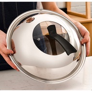 30cm/32cm/34cm/36cm/38cm/40cm/42cm Stainless Steel With Tempered Glass Lid /Wok Cover/Pot Lid Cover/