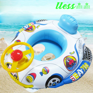 [ttess] Inflatable Baby Swimming Rings Seat Floating Sun Shade Toddler Swim Circle Fun Pool Bathtub Beach Party Summer Water Toys