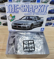 SNAPKIT 1/32 Nissan R34 Skyline GT-R Custom Wheels (โมเดลรถยนต์ Model DreamCraft)