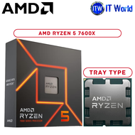 Itw | AMD Ryzen 5 7600X 6 Cores 12 Threads Desktop Processor without Cooler (Box | Tray Type)