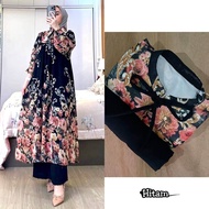 Set Tunik Manohara Rayon Diamond Celana Kulot
