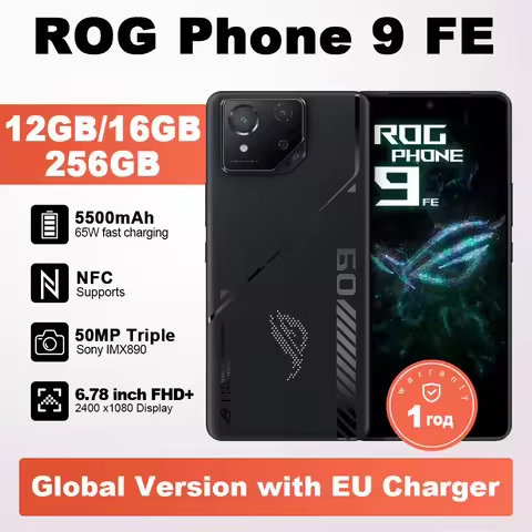 ASUS ROG Phone 9 FE Global Version 5G Gaming Phone Snapdragon 8 Gen 3 6.78" 185Hz AMOLED Display 50M