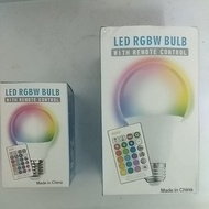 E27 Colour Changing LED Bulb (RGB+White with Remote Control)