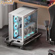 TOPTOOL CPU Holder, Adjustable Mobile CPU Stand, Universal with Caster Wheels Scalable CPU Tower Hol