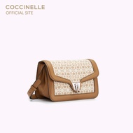 COCCINELLE กระเป๋าสะพายผู้หญิง รุ่น MARVIN TWIST MONOGRAM CROSSBODY BAG 150101 สี MULT.NATUR/NOCC
