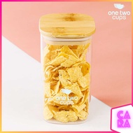 Glass Jar Food Storage 8x8x15cm 780ml