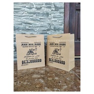 Screen Printed Paper Bag 18 x 12 x 22 Sling Bag Paper Bag/