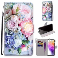 For Samsung Galaxy A73 5G A23 5G A53 5G A33 5G A13 5G A13 4G A12 A72 A52 A32 Colorful Leather Phone 
