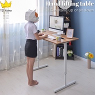 YIXIN Manual Rocker Lifting Office Table Height Adjustable Standing Desk Stand Up/sit Down Study Tab