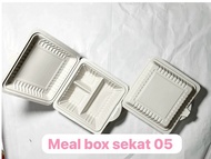 MEAL BOX MERAK ISI ±20PCS WADAH MAKANAN RAMAH LINGKUNGAN WADAH KERTAS MEAL BOX CREAM SKAT 4/SEKAT 05