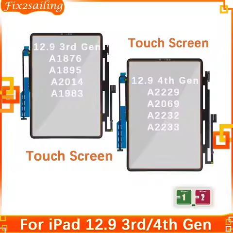 For iPad Pro 12.9 3rd A1876 A1895 A1983 A2014 4th A2069 A2229 A2232 A2233 Screen Digitizer Front Out
