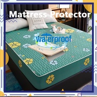 100% Waterproof Mattress Cover Thicken Mattress Protector Single/Double/Queen/King Fitted Bedsheet