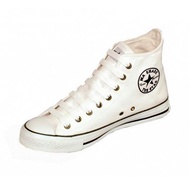 ส่งฟรี...มีคูปองแจก รองเท้าผ้าใบหุ้มข้อทรง Converse ยี่ห้อมาแชร์ สีขาวหนัง pvc รุ่น M25 ส่งของทุกวัน