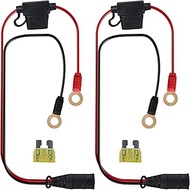 2Pcs 16 AWG Wire Harnesses is Compatible with NOCO GC008 X-Connect and M10 (3/8 in) XL Ring terminal
