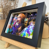 Violet Evergarden 3D วาดภาพที่แขวนตกแต่งบ้าน ของเล่นโมเดล ของขวัญวันเกิด งานฝีมือ ภาพวาดที่แขวน วัสด