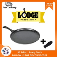 Lodge Cast Iron Round Griddle, Pre-Seasoned, 10.5-inch