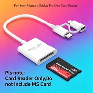 2 in 1 Type-C i/OS to MS Card Reader for Sony Memory Sticker Pro Duo CardReader for Phone 17 16 15  