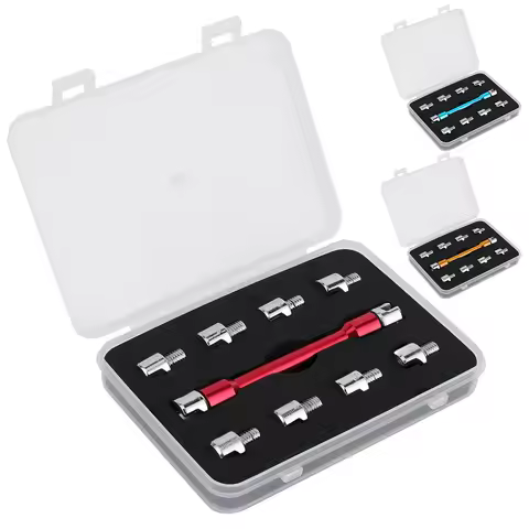 Motorcycle Handle Spoke Wrench CNC Spanner Set 5.0‑6.8 Length 93mm/3.7in Accessories for Most Motorb