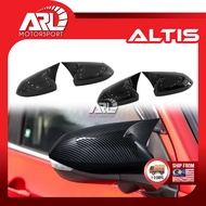 Toyota Altis E210 Side Mirror Carbon Black Horn Type Cover Stick Type Fit For E210 2021 - 2025 ARL M