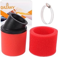50mm 1.97inch Red Angled Double Foam Pod Performance Air Filter Cleaner for 50cc-90cc 110cc 125cc 14