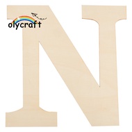 1pc Unfinished Wood Shape Letter Letter.N 29.8x29.5x0.2cm