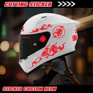 Sun God Nika helmet Sticker/ helmet cutting sticker