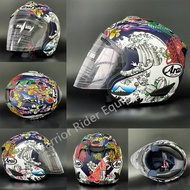 Arai Helm Arai Helm Arai Half Face Oriental Blue Arai Half Face