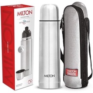 Milton Thermosteel Flip Lid 1000, Double Walled Vacuum Insulated Thermos 1000 Ml | 34 Oz | 1 Ltr | 2
