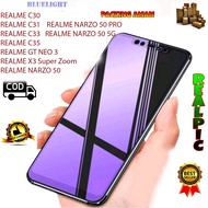 PROMO (BISA COD) Tempered Glass Matte Anti Blue Light Full Screen Full Cover Protector Anti Gores Fo