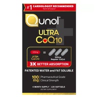 Qunol Ultra CoQ10 100 mg โคคิวเทน คิวเทน Coenzyme Q10 เพิ่มการดูดซึมดีกว่า 3X